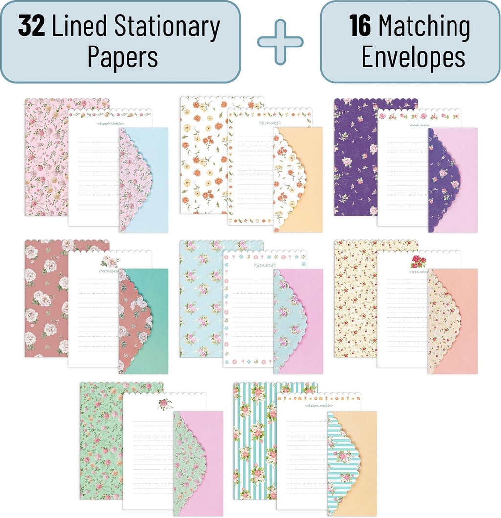 Mr. Pen- Stationery Writing Paper Set with Envelopes, 7.5" x 10.2"