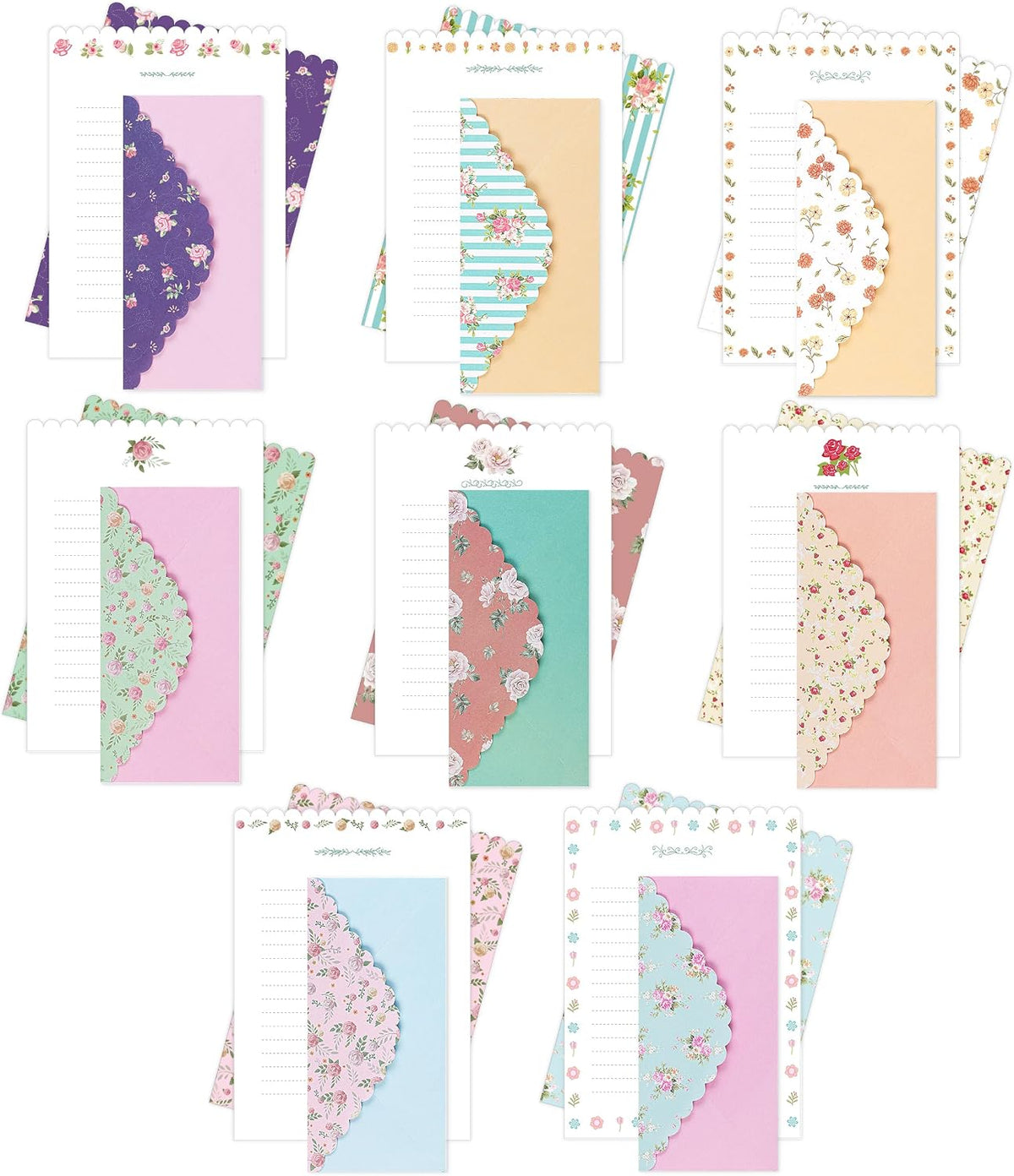 Mr. Pen- Stationery Writing Paper Set with Envelopes, 7.5" x 10.2"